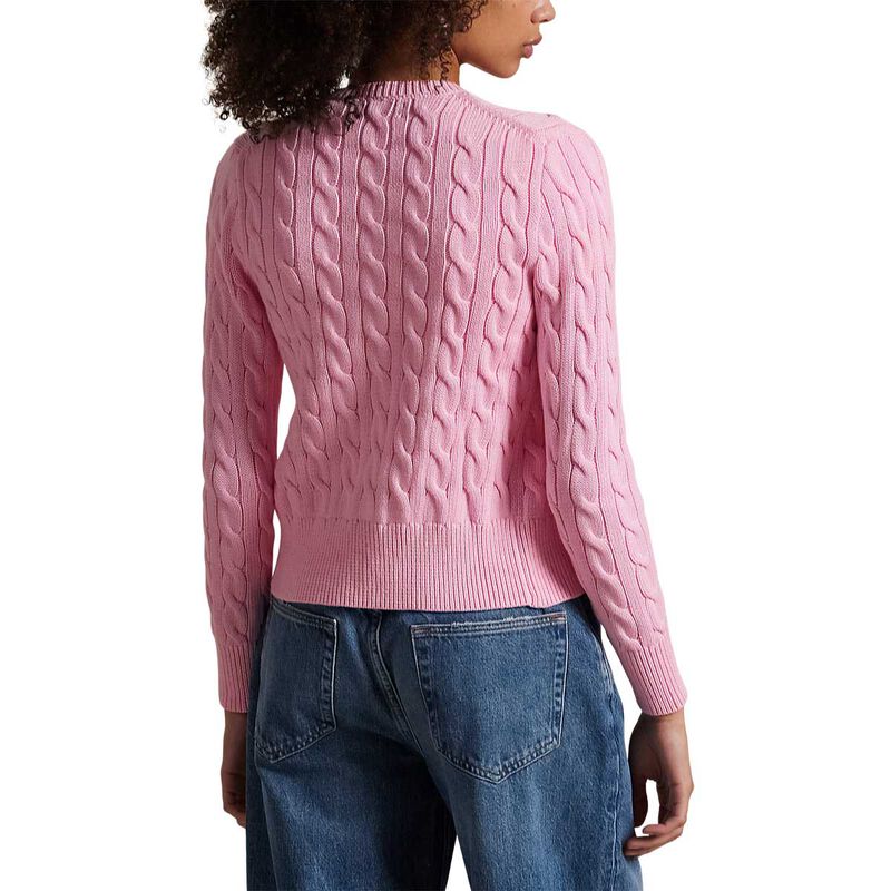 Polo Ralph Lauren Cable Knit Cotton Crewneck Cardigan image number 1